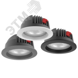 Светильник светодиодный DL-PRO круглый встраиваемый 103х58мм 10W 4000K IP65 диаметр монтажного отверстия 90мм