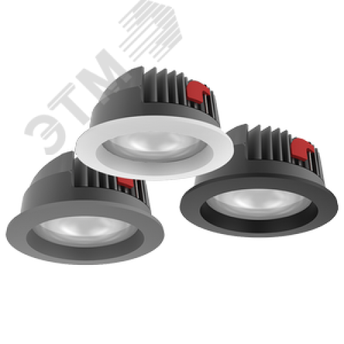 Светильник светодиодный DL-PRO круглый встраиваемый 103х58мм 10W 4000K IP65 диаметр монтажного отверстия 90мм