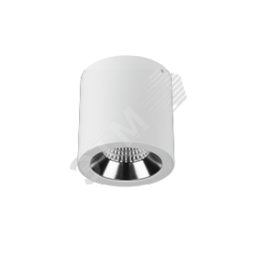 Светильник LED Downlight круглый накладной 125х135 18W 4000K 35 град