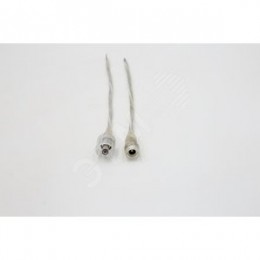 Разъем 5.5/2.1mm Crystal для подключения LED ленты IP65 к источнику питания папа