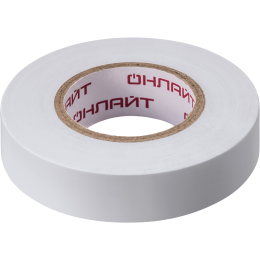 Изолента ОНЛАЙТ 71 676 OIT-B15-20/WH белая