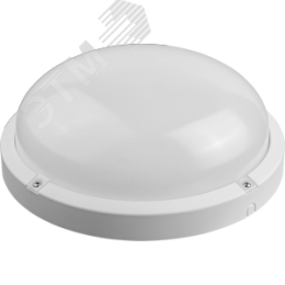 Светильник светодиодный ДБП-18w 4000К 1620 Лм IP65 круглый пластиковый белый