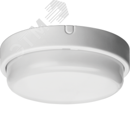 Светильник светодиодный ДБП-7w 4000К 520 Лм IP65 круглый пластиковый белый