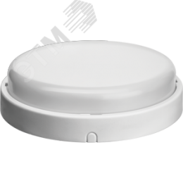 Светильник светодиодный ДБП-12w 4000К 900 Лм IP65 круглый пластиковый белый