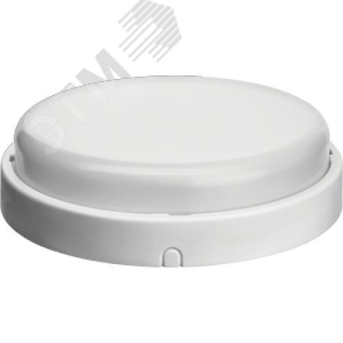 Светильник светодиодный ДБП-12w 4000К 900 Лм IP65 круглый пластиковый белый