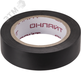 Изолента ОНЛАЙТ 71 674 OIT-B15-10/BL черная