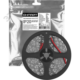 Лента светодиодная 14.4Вт/м 24В 6000К IP20 60 LED/м OLS-5050 5м