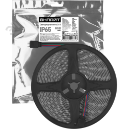Лента светодиодная 14.4Вт/м 24В RGB IP65 60 LED/м OLS-5050 5м