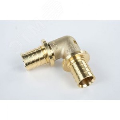 Угольник 32 90 град. аксиальный, латунь DZR