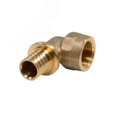 Угольник 20х1/2'ВР переходной с внутренней резьбой, аксиальный, латунь DZR