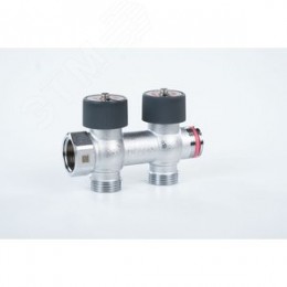 Коллектор распределительный G3/4 2 отвода G3/4 с  плавной регулировкой