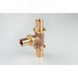 Тройник 20х20х16 переходной, аксиальный, бронза