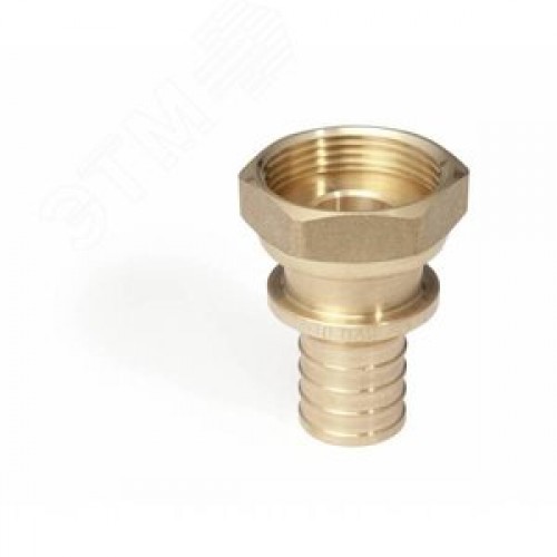 Переходник 16х3/4'ВР с накидной гайкой, аксиальный, бронза