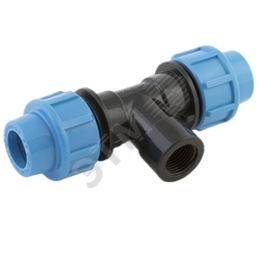 Тройник 20х1/2' Мх20 для труб ПНД