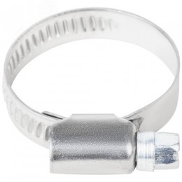 Хомут обжимной накатной 16-32мм нержавеющая сталь 9мм