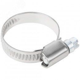 Хомут обжимной накатной 16-32мм нержавеющая сталь 9мм