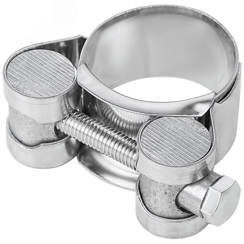 Хомут обжимной силовой шарнирный 23-25мм нержавеющая сталь