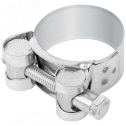 Хомут обжимной силовой шарнирный 32-35мм нержавеющая сталь