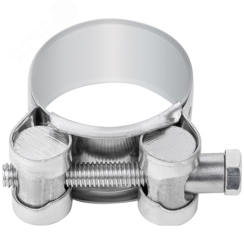 Хомут обжимной силовой шарнирный 32-35мм нержавеющая сталь