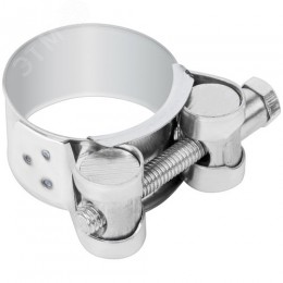 Хомут обжимной силовой шарнирный 32-35мм нержавеющая сталь