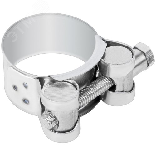 Хомут обжимной силовой шарнирный 32-35мм нержавеющая сталь