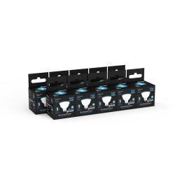 Лампа светодиодная LED 5 Вт 530 лм 6500К софит MR16 холодный GU5.3 AC 220В Black