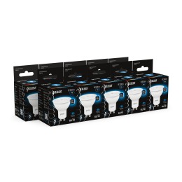 Лампа светодиодная LED 9 Вт 830 лм 6500К софит MR16 холодный GU10 AC 220В Black