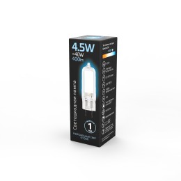Лампа светодиодная LED 4.5 Вт 400 лм 4100К капсула нейтральный G4 AC 220В стеклянная Black Gauss