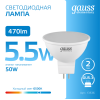 Лампа светодиодная LED 5.5 Вт 470 лм 6500К софит MR16 холодный GU5.3 AC 220В Elementary