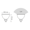 Лампа светодиодная LED 5.5 Вт 470 лм 6500К софит MR16 холодный GU5.3 AC 220В Elementary