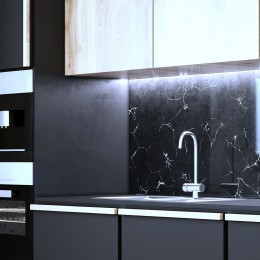 Лента светодиодная 6 Вт/м DC 24В 6500К IP65 60LED SMD2835 800 лм/м Black Gauss