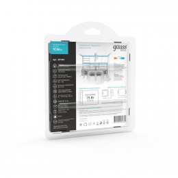 Лента светодиодная 10 Вт/м DC 12В 4000К IP20 120LED SMD2835 (блистер 5м) 700 лм/м Basic