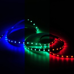 Лента светодиодная 10 Вт/м DC 12В RGB IP20 60LED SMD5050 (блистер 5м) 700 лм/м Basic