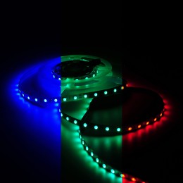 Лента светодиодная 10 Вт/м DC 12В RGB IP20 60LED SMD5050 (блистер 5м) 700 лм/м Basic