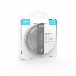 Лента светодиодная 14.4 Вт/м DC 12В 4000К IP20 120LED SMD2835 (блистер 3м) 1400 лм/м Basic