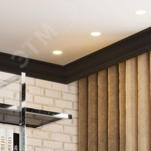 Лампа светодиодная LED 7 Вт 600 лм 3000К софит MR16 теплый GU5.3 AC 220В Black