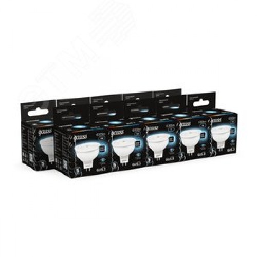 Лампа светодиодная LED 7 Вт 630 лм 4100К софит MR16 нейтральный GU5.3 AC 220В Black