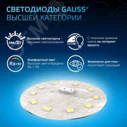 Лампа светодиодная LED 7 Вт 630 лм 6500К софит MR16 холодный GU5.3 AC 220В Black