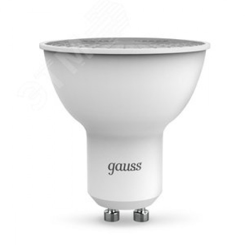 Лампа светодиодная LED 9 Вт 830 лм 6500К софит MR16 холодный GU10 AC 220В Black