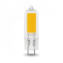 Лампа светодиодная LED 4.5 Вт 380 лм 3000К капсула теплый G4 AC 220В стеклянная Black