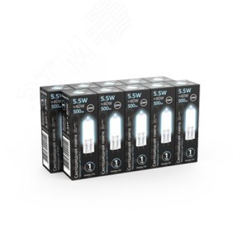 Лампа светодиодная LED 5.5 Вт 500 лм 4100К капсула нейтральный G4 AC 220В стеклянная Black