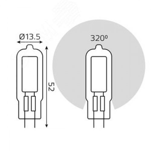 Лампа светодиодная LED 5.5 Вт 500 лм 4100К капсула нейтральный G4 AC 220В стеклянная Black
