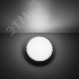 Светильник светодиодный ДБП 20 Вт 1620 Лм 4000К AC 220В белый IP65 круг D175х52 мм пластик ЖКХ Elementary