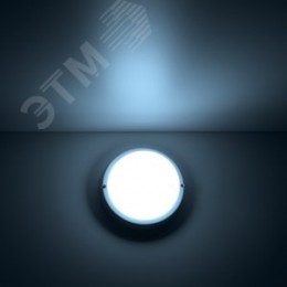 Светильник светодиодный ДБП 8 Вт 700 Лм 6500К AC 220В белый IP65 круг D140х48 мм пластик ЖКХ Elementary