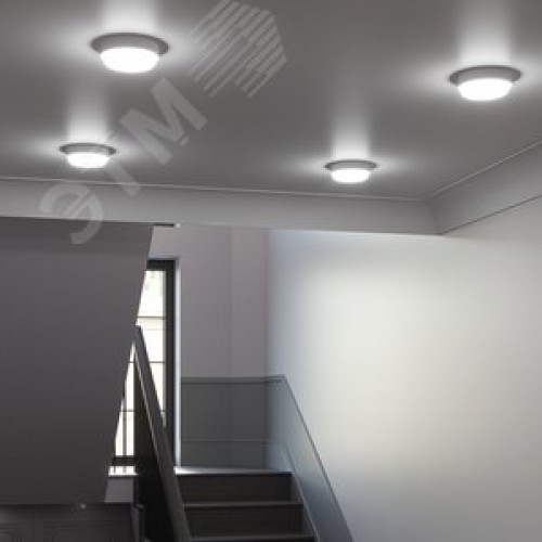 Светильник светодиодный ДБП 15 Вт 1200 Лм 6500К AC 220В белый IP65 круг D140х140 мм пластик ЖКХ Elementary