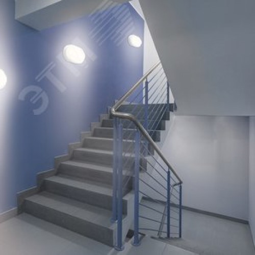 Светильник светодиодный ДБП 12 Вт 940 лм 4000К AC 220В Белый IP65 овал 160х90х46мм Пластик ЖКХ LITE Gauss