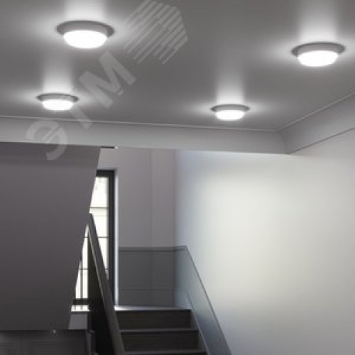 Светильник светодиодный ДБП 20 Вт 1560 Лм 6500К AC 220В белый IP40 круг D180х33 мм пластик ЖКХ HALL