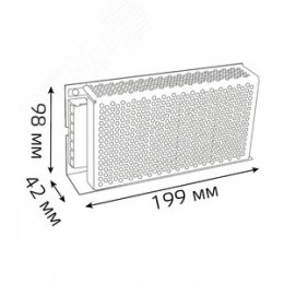 Блок питания для светодиодной ленты 150 Вт AC 100-264В Uвых 24В IP20 199х98х42мм Black