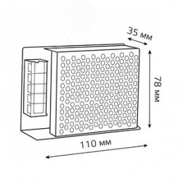 Блок питания для светодиодной ленты 40 Вт AC 100-264В Uвых 12В IP20 108х78х36мм Black