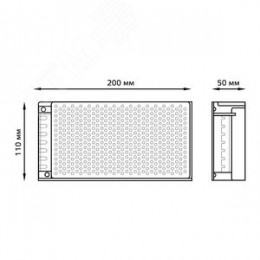 Блок питания для светодиодной ленты 250 Вт AC 100-264В Uвых 12В IP20 200х100х50мм Black